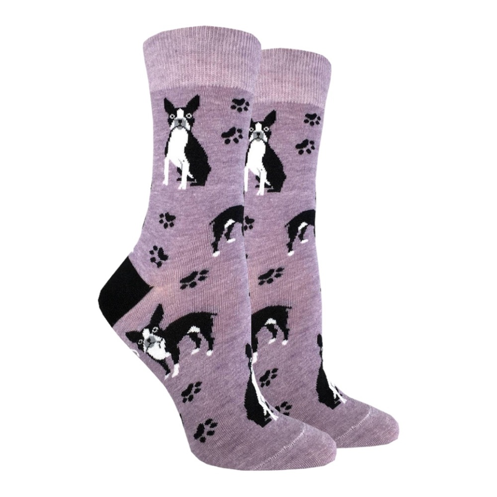 WOMEN’S BOSTON TERRIER SOCKS SIZE 5-9 NWT